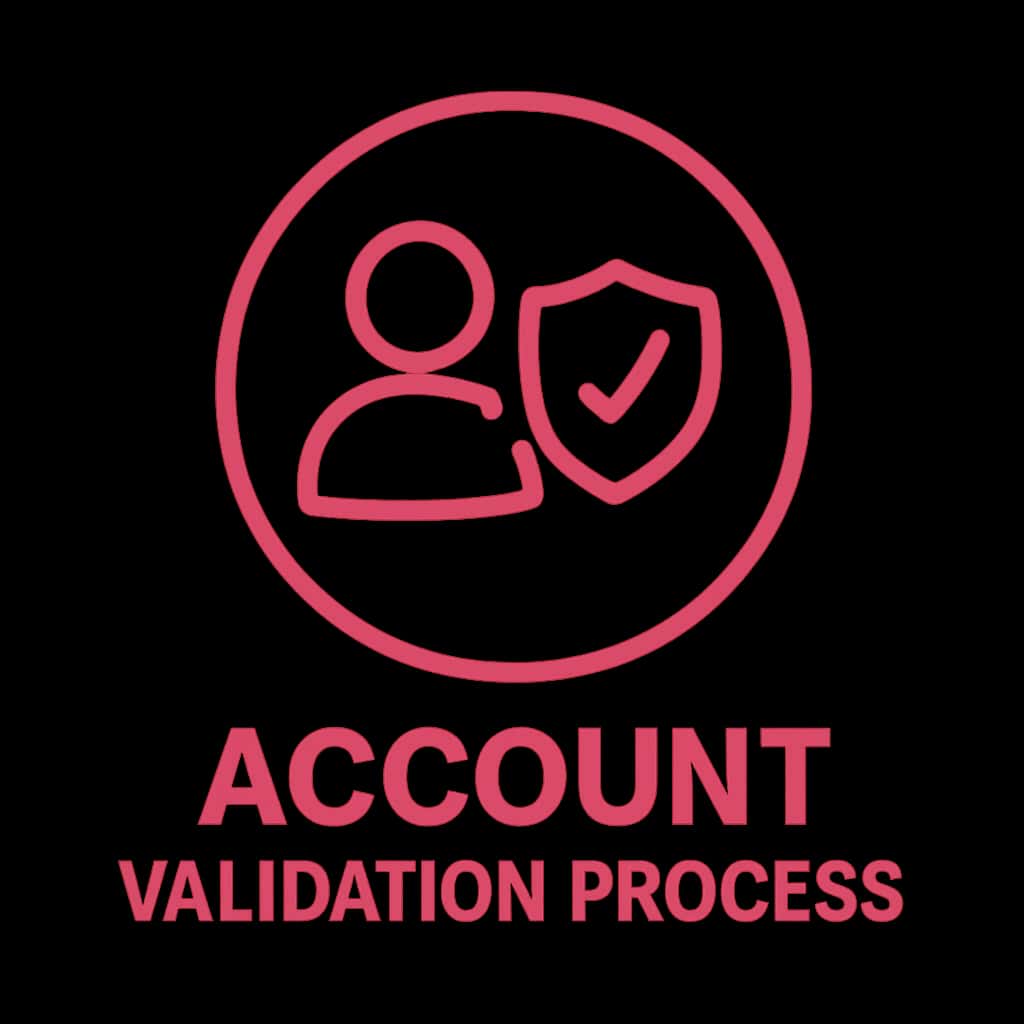 A badge reflecting the Daman Game Account Validation Process.
