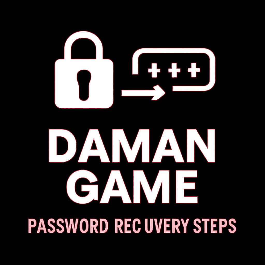 A badge symbolizing the Daman Game Password Recovery Steps.