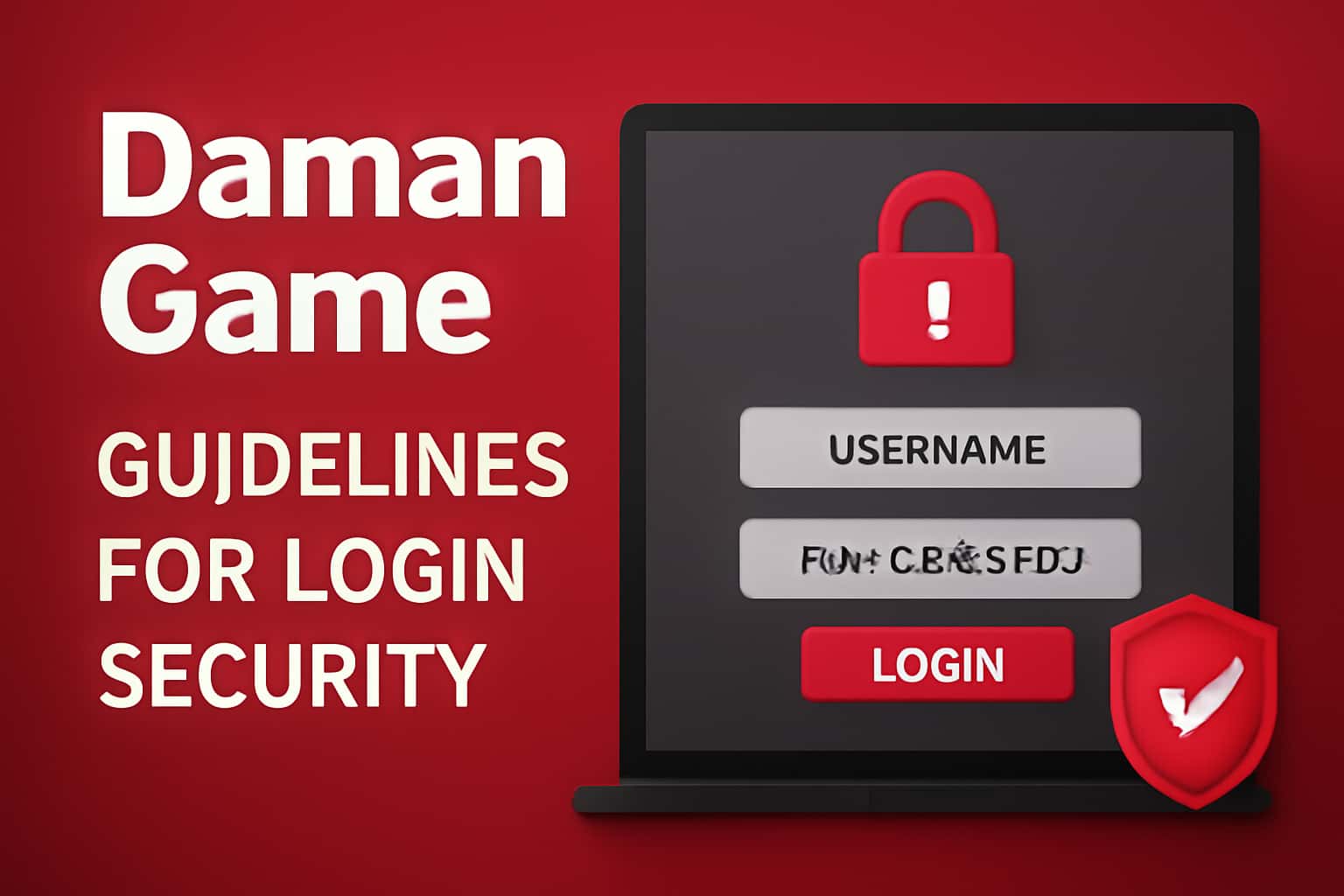 Informational graphic illustrating Guidelines for Daman Game Login Security.