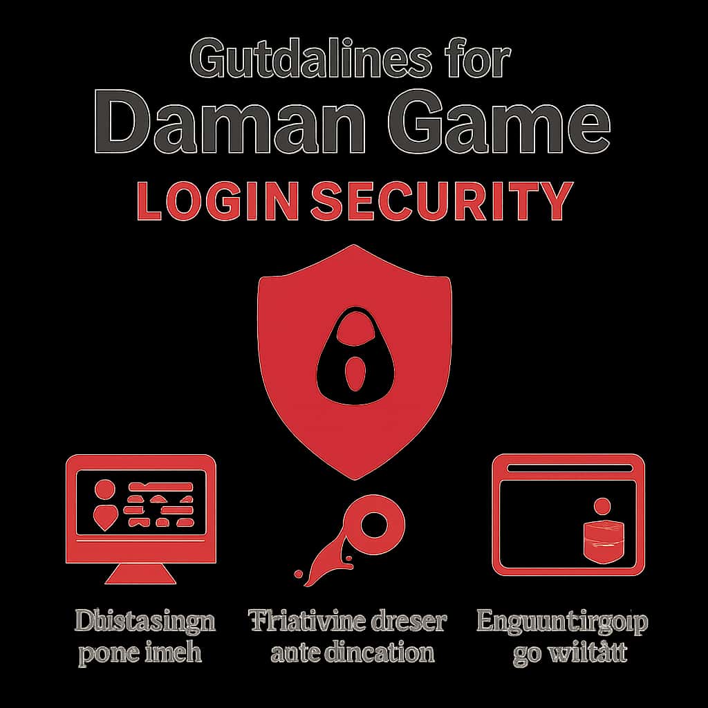 Illustration detailing Guidelines for Daman Game Login Security.