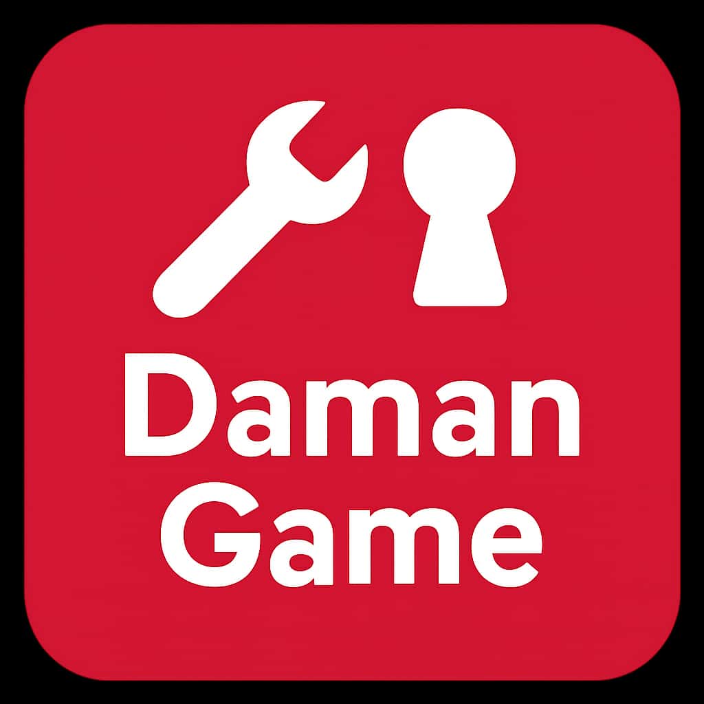A badge representing a guide on fixing login issues in Daman Game.