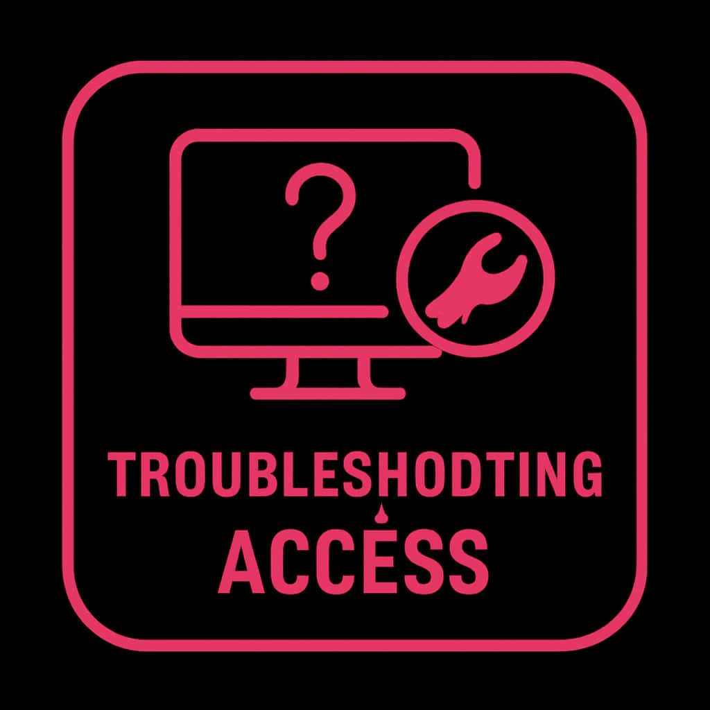 A concise badge illustrating troubleshooting assistance for Daman Game access.