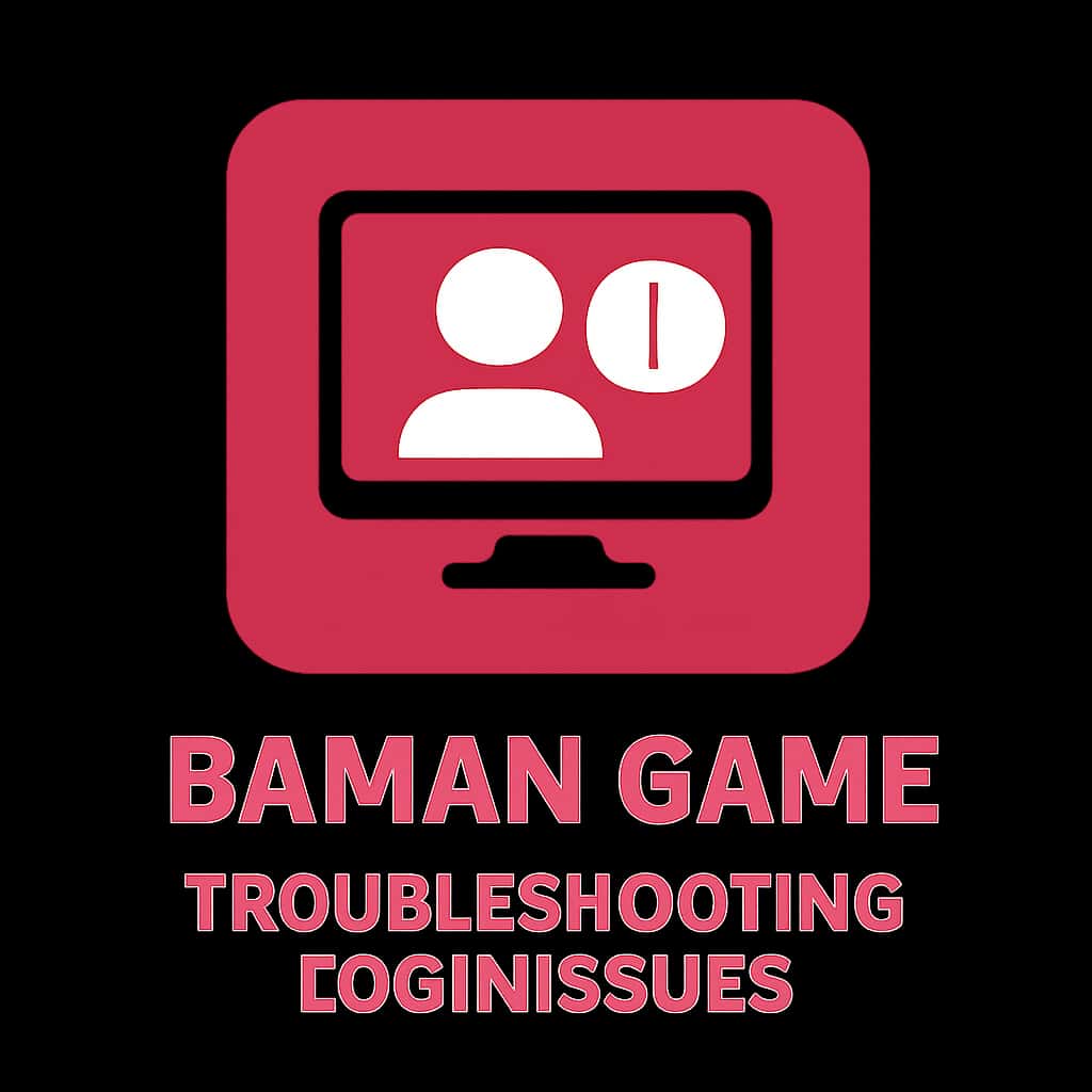 A badge design focusing on Daman Game login troubleshooting.
